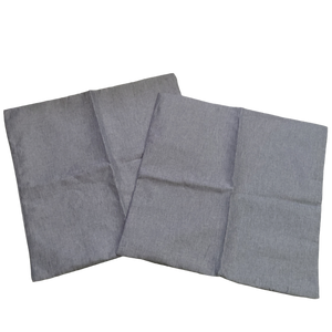 2 Grey Throw Pillow Covers - 16x16