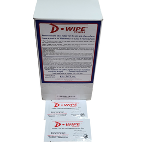 100 D-Wipe Towels - Lead Remover From Skin & Other Surfaces