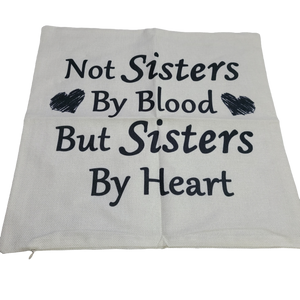 1 Printed Throw Pillow Cover - Sister