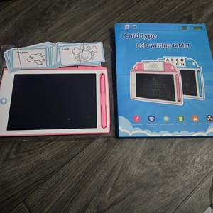 Pink Card Type LCD Writing Tablet