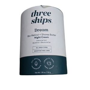 Three Ships Dream Bio + Shorea Butter Night Cream – Vegan Night Moisturizer Face Cream Hydrates