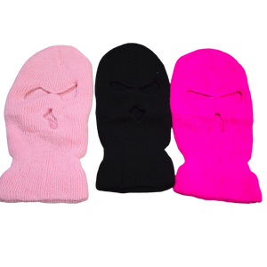3 Ladies Winter Ski Masks
