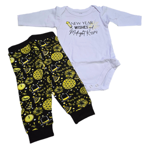 Baby Boy 2 Piece New Years Outfit - 3 Months