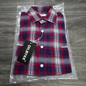 Boy's Long Sleeve Flannel Button Up Shirt - Size 4T