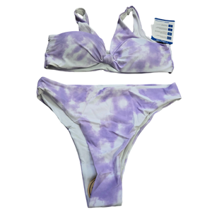 Ladies 2 Piece Purple Bathing Suit - Small - True Fit
