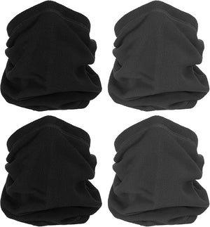 4 Pack Winter Neck Warmer, Drawstring Warm Face Scarf