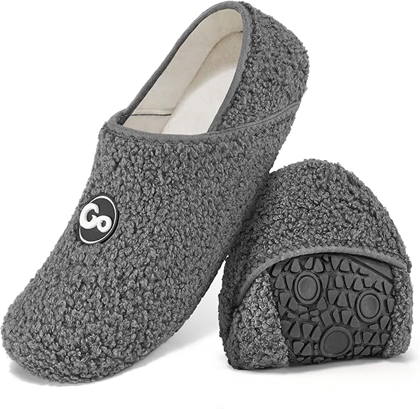 Slippers for Women Warm Winter Shoes Fuzzy Fluffy Lining - Size 6-7