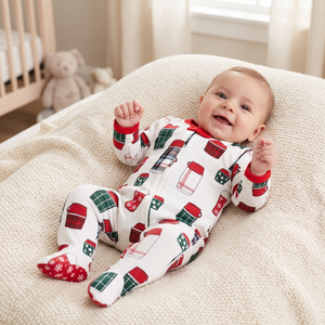 NWT | Honest Baby Organic Cotton Thermal Flask Print Footed Zipper Sleeper | 3-6M