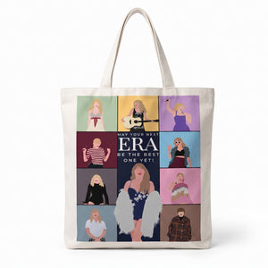 NIP Taylor Swift May Your Next Era Be The Best One Yet Canvas Tote Bag 15"x15"