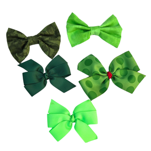 New Baby Girl Hair Bows – Set of 5 Clips, Soft & Stylish for Toddlers & Kids