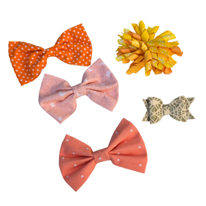 New Baby Girl Hair Bows – Set of 5 Clips, Soft & Stylish for Toddlers & Kids