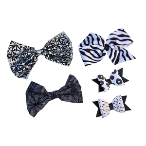 New Baby Girl Hair Bows – Set of 5 Clips, Soft & Stylish for Toddlers & Kids