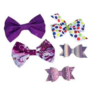 New Baby Girl Hair Bows – Set of 5 Clips, Soft & Stylish for Toddlers & Kids