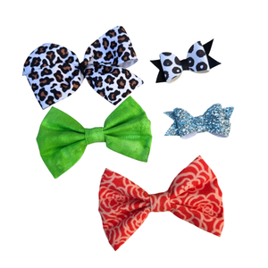 New Baby Girl Hair Bows – Set of 5 Clips, Soft & Stylish for Toddlers & Kids