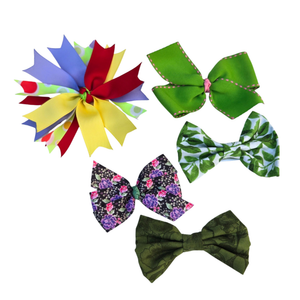 New Baby Girl Hair Bows – Set of 5 Clips, Soft & Stylish for Toddlers & Kids