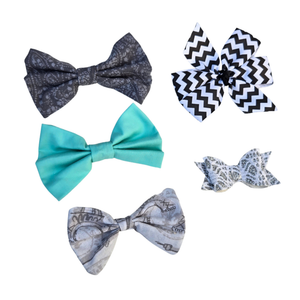 New Baby Girl Hair Bows – Set of 5 Clips, Soft & Stylish for Toddlers & Kids