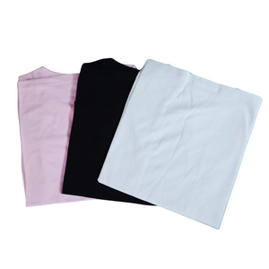 Girls 3-Pack Short Sleeve T-Shirts – Size M (9), White/Black/Pink Basics