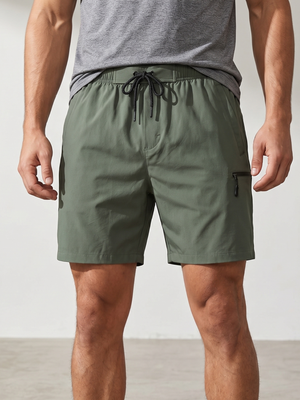 NWT | Gradual Olive Green 2-in-1 Performance Swim Shorts | Compression Liner | Size M