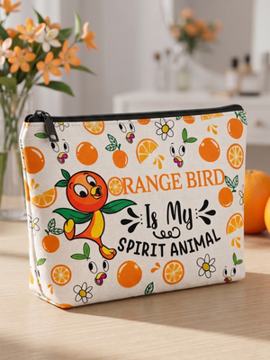 Makeup Bag - Orange Bird Is My Spirit Animal