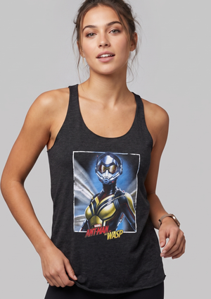 NWOT | Marvel Women's Ant-Man and the Wasp Graphic Racerback Tank Top | Charcoal Heather | XXL