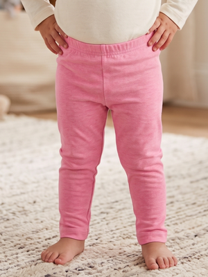 NWT Carter's Pink Solid Leggings | Stretch Pull-On Pants | Baby Girl 24 Months