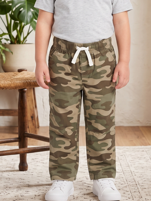 NWT | Carter's Baby Toddler Boy Camouflage Print Pull-On Casual Twill Pants | 3T