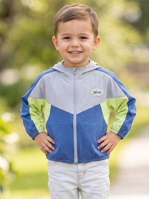 NWT | Kids Color Block Windbreaker Sun Protect Lightweight Jacket | 3-4T
