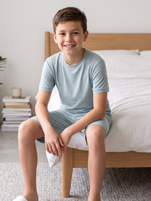 NWT | Kids 2-Piece Cloud-Soft Bamboo Viscose Pajama Short Set | 12Y