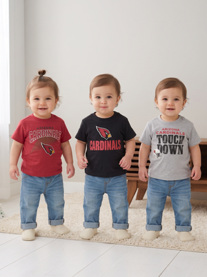 NWT | Arizona Cardinals Gerber 3-Pack NFL Graphic T-Shirt Set | 12M