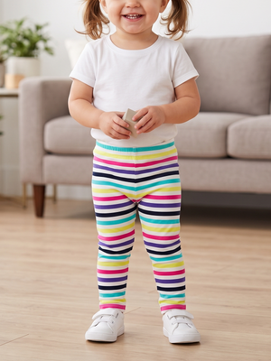 NWT | Carter's Multi-Color Striped Leggings | Playful | 24 Months