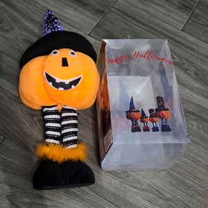 Halloween Plush Pumpkin with Extendable Legs