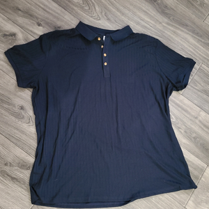 Men's Navy Blue Golf Shirt - 2XL