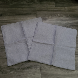 2 Grey Throw Pillow Covers - 16x16
