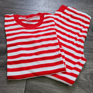 Boy's Red Stripe Christmas Pajamas - 3/4T