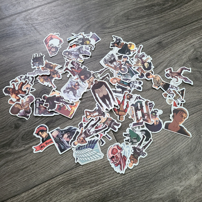 50 Levi Anime Vinyl Stickers