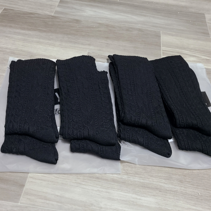Men's 4 Pair Black Dress Socks - 7-10