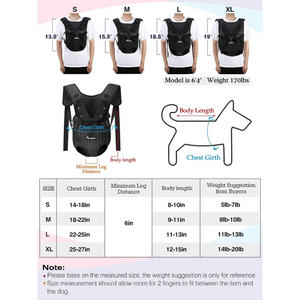 Pet Carrier Backpack, Adjustable Pet Front Backpack Cat Dog Carrier Backpack Safety Travel Bag - Medium