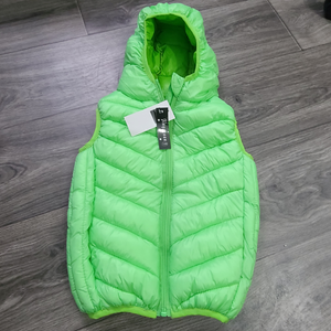 Boy's Puff Green Vest - 3/4T
