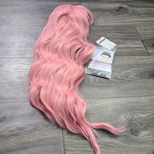 30" Hair Wig With Bangs - Pink