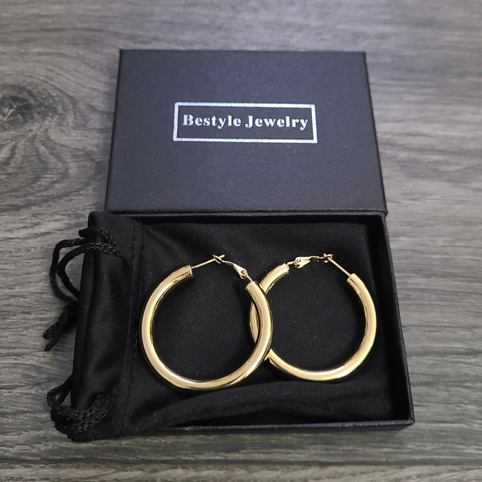 Gold Fashion Jewelry Hoop Earrings