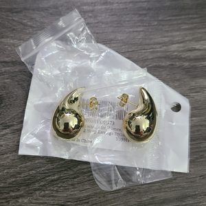 Gold Tear Drop Fashion Earrings