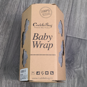CuddleBug Baby Wrap - Hands-Free Baby Carrier Wrap - Gray