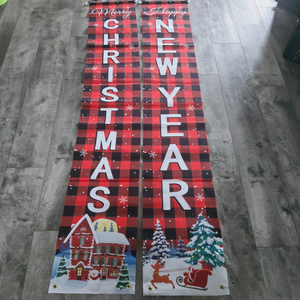 Christmas & New Year Outdoor Banners - 12"x70"