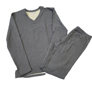 Men's 2 Piece Thermal Fleeced Lined Undergarment - Medium