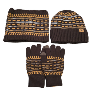 Adult Winter Hat, Gloves & Neck Warmer