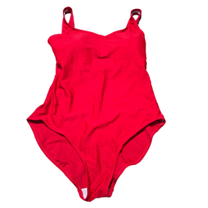 Ladies Red 1 Piece Bathing Suit - Large