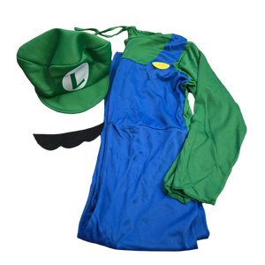 Luigi's 3 Piece Halloween Costume - Size 7/8