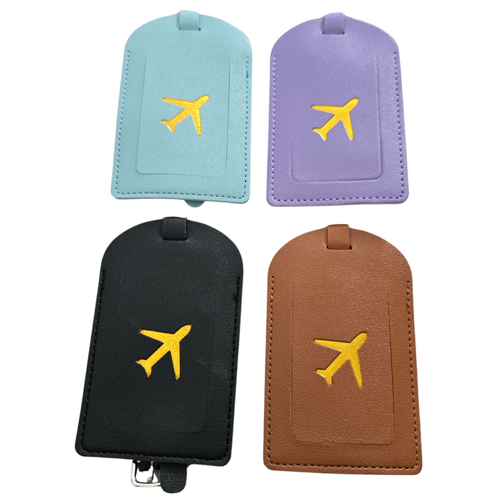 4 Pack Luggage Tags, Personalized Suitcase Luggage ID Tags with Full Back Privacy Cover