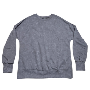 Women's Gray Oversized Sweater - M