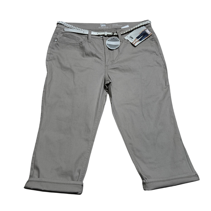 Women's Belted Jean Capris - 12